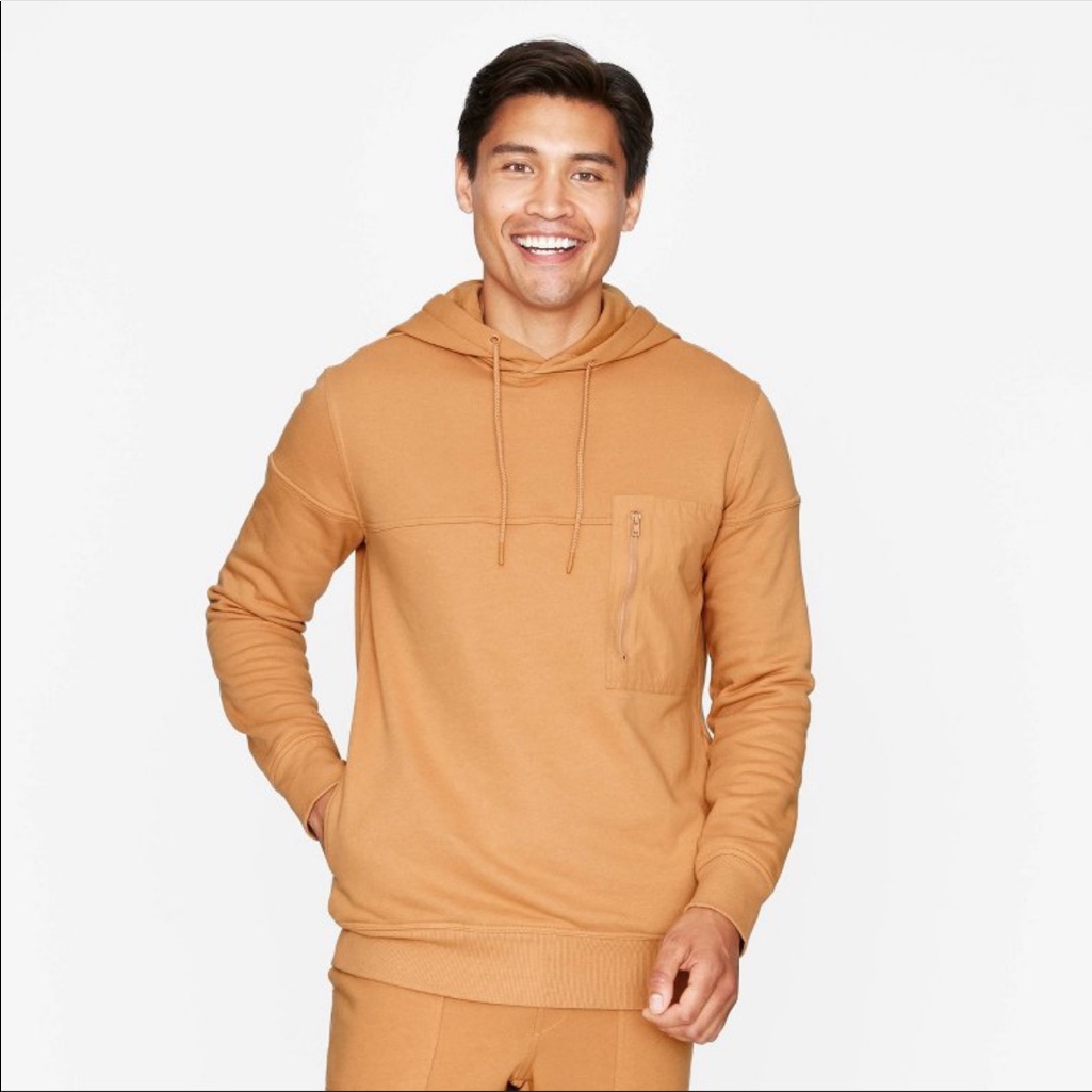 Mens Relaxed Fit Hoodie Sweatshirt  Goodfellow  Co In Brown